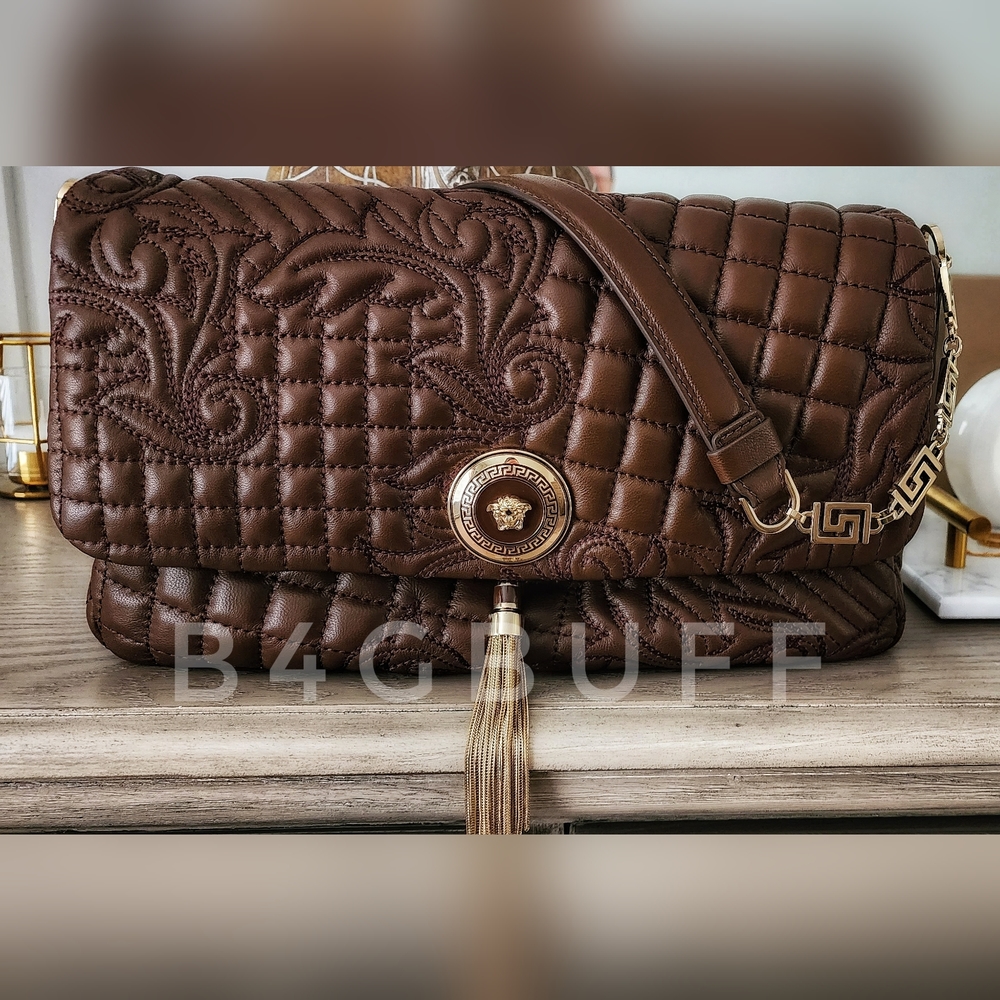 Versace Vanitas Barocco large shoulder bag